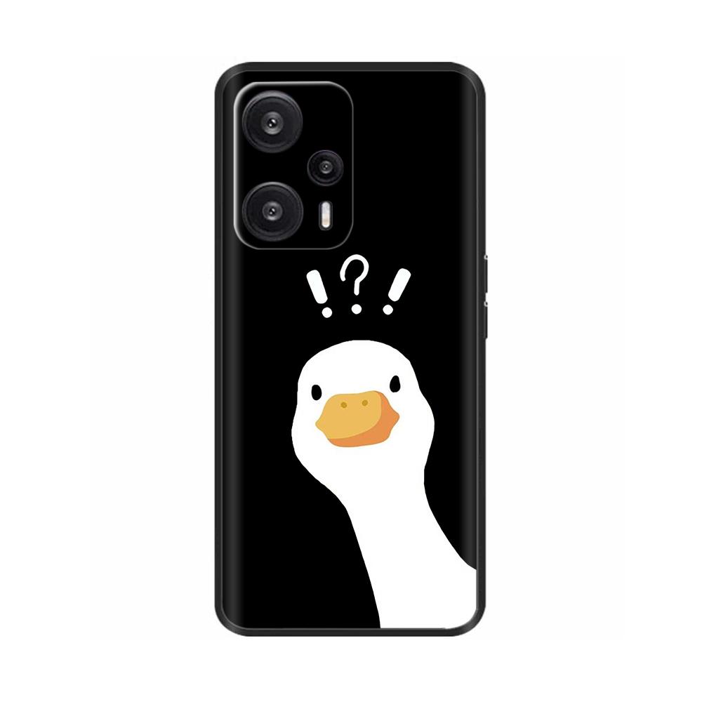 Чехол для Xiaomi Poco F5 Pro Раскрашенный Цветок Задняя Крышка Полная Защита Мягкий Чехол для POCO F5 PocoF5 F5Pro Fundas Чехол для Телефона