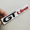 OQUP8 3D Metal Chrome Logo GT Line Emblem Badge For Peugeot 2008 301 307 308 408 3008 508 208 Car Rear Trunk Fender Styling Decoration