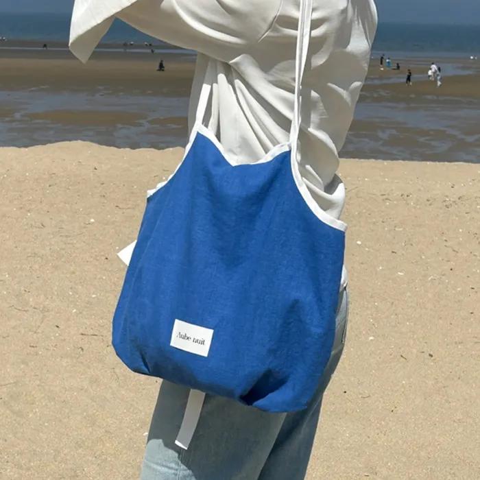 Сумка Obnuit Linen Bloom_Синяя