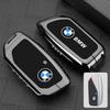 EUCQ6 Zinc Alloy Leather Car Remote Key Case for BMW F10 F11 F20 F25 F30 F31 F34 G20 G30 X3 X4 I3 M3 M4 1 3 5 Series Accessory