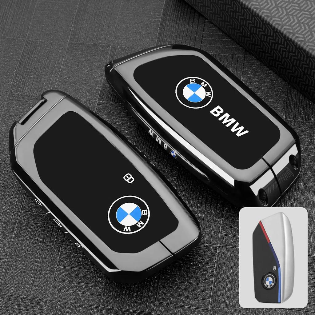 EUCQ6 Zinc Alloy Leather Car Remote Key Case for BMW F10 F11 F20 F25 F30 F31 F34 G20 G30 X3 X4 I3 M3 M4 1 3 5 Series Accessory