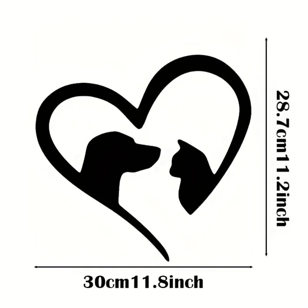 1 шт. настенное искусство из металла для домашних животных с изображением кошек и собак для внутреннего и наружного декора, идеальный подарок на новоселье для любителей домашних животных