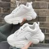 Trendy Sports Women's Shoes 2024 Spring New Thick Sole Anti Slip Lightweight Casual Sports Vulcanized Shoes Platform Sneakers