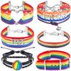 6Pcs Lgbt Pride Rainbow Bracelet Love Wins Wristband Valentine'S Day Bracelet