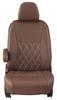 Чехлы на сиденья для Lapin HE22 Clazzio Серия Коричневый x Слоновая кость, Ромбовидная строчка, ES-0623 [16ESA0623N]