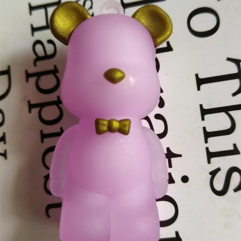 Крутой силиконовый брелок в виде медведя с молнией для сумок и машин