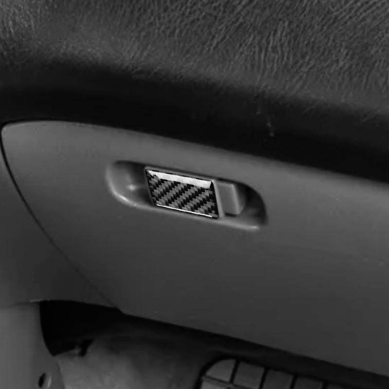 Для Honda Civic 2003-2005 Автомобильные аксессуары для салона Панель ручки для пассажира из углеродного волокна Накладка Наклейка Модификация