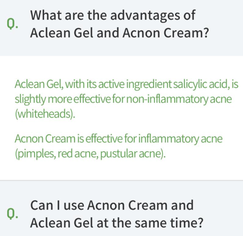 DONG-A PHARM Aceutical Acnon Cream / Acrin Gel | Успокаивающий уход за кожей, склонной к акне