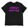Футболка Cement Addiction футболка в стиле аниме летняя футболка Мужская футболка таможенная одежда для мужчин
