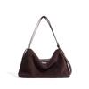 Autumn and Winter Premium Frosted Pillow Bag Women's Boston Shoulder Bag Commuter Underarm Bag Bowling