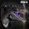 Sprayer LED Dragon Head Hanging Lamp Lantern Wall Lamp Resin Dinosaur Crafts Halloween Decoration Pendent Lamp