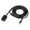 Car Black Female Auxiliary Adapter Cable For BMW E85 E86 Z4 CD X3 E83 12 Pin Line For Ipod