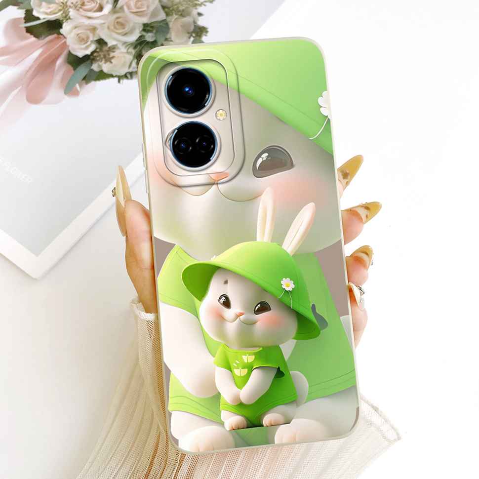 For Tecno Camon 19 CI6n Case Blue Pattern Cat Cover Soft Silicone Casing For Tecno Camon 19 Camon19 Cover Phone Shell