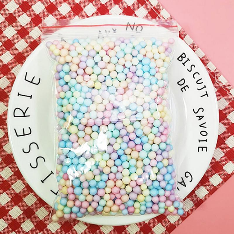 Практичный слайм-компаньон, наполненный пеной, снежинками, мешочек с частицами грязи, маленький шар Polaroid, частицы макарон