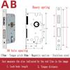 Stainless Steel Lock Body Lock Core Indoor Bedroom Lock Tongue Lock  Universal Type Room Household Silent Wooden Door Lock