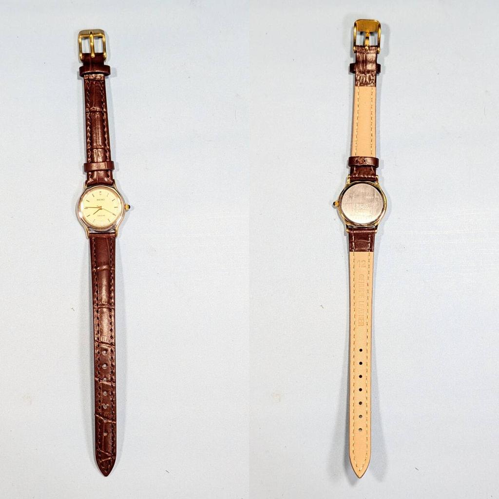 SEIKO Excelline Женские часы на батарейке с ремешком, Замененные, D-21