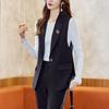 Модный и элегантный женский комплект из жилета и брюк для женщин