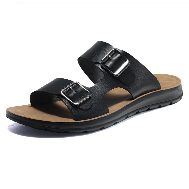 Fashion Beach Sandals Comfortable Men Bathroom Slippers Fashion Footwear Men's Flats Men Leather Shoes Flip-flops Summer Men Slippers