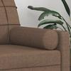 Decorative Cushions 2 pcs Brown Ø15x50 cm Fabric