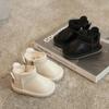 Детские зимние ботинки 23Winter Girl Boot Allmatch Warm Cotton Shoes Kid Winter Shoes Classic Ankle Boot Comfort Boy Sneaker Bota Infantil