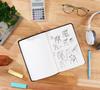 Amazon Basics Классический Большой x Черный Блокнот, Без Линовки, (13см 21см),