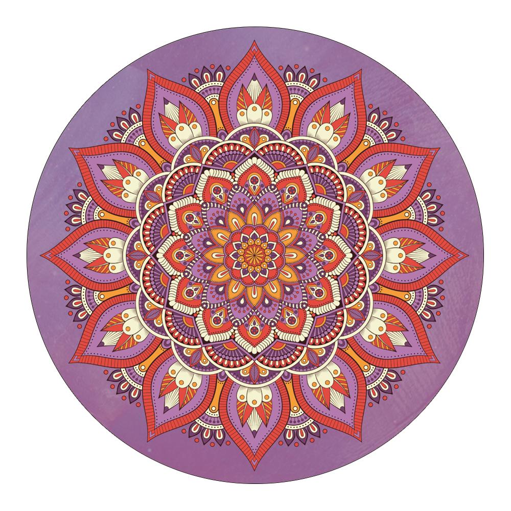Bohemian printed circular floor mat mandala pattern carpet home living room decoration anti slip door