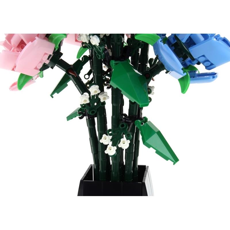 Building Blocks Flowers Bouquet of Flowers Roses in a Vase 768 Pieces