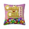 Custom Video Game Candy Crush Saga Cushion Cover Colorful Velvet Cute Pillow Case Home Decor