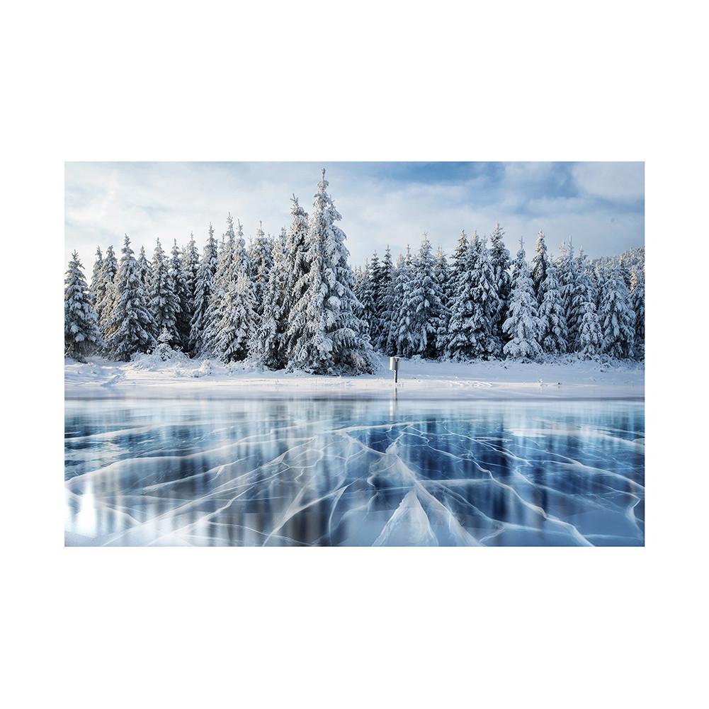 Рождественский постер со снежной сценой, фестивальные фоновые декорации для домашнего декора, вечеринок, студий, уличных празднований, свадьбы