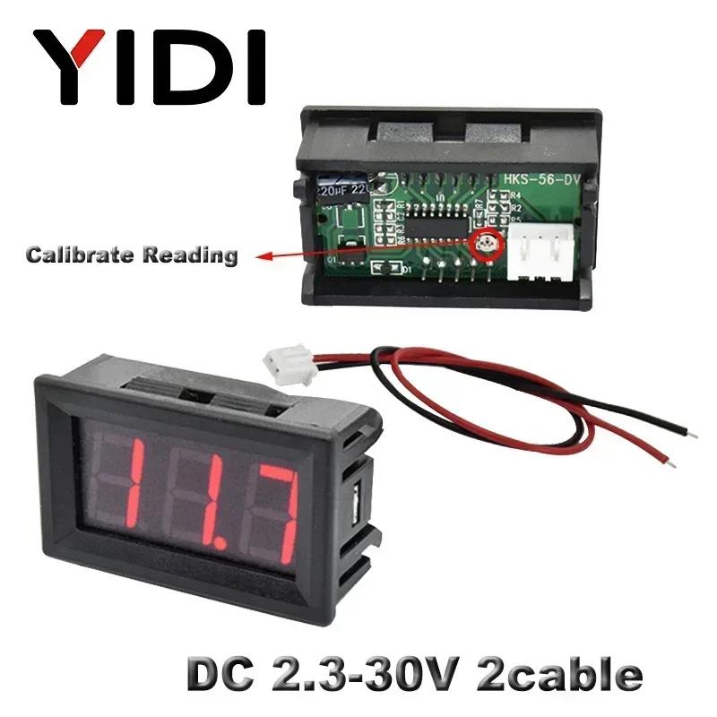 0.56'' Digital LED Display Voltage Meter AC 30-500V AC 10-600V Voltmeter Calibrate Reading DC 3.5-30V DC 0-100V Red Green Blue