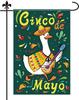 Cinco De Mayo Goose Garden ag, 18x12in Vertical Double-Sided Cinco De Mayo Yard ag for Outdoor Holiday Party Patio Yard EEL