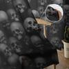 Black Skull Sheer Curtains Living Room Window Tulle Curtains For Bedroom Kitchen Home Decoration Voile Drapes
