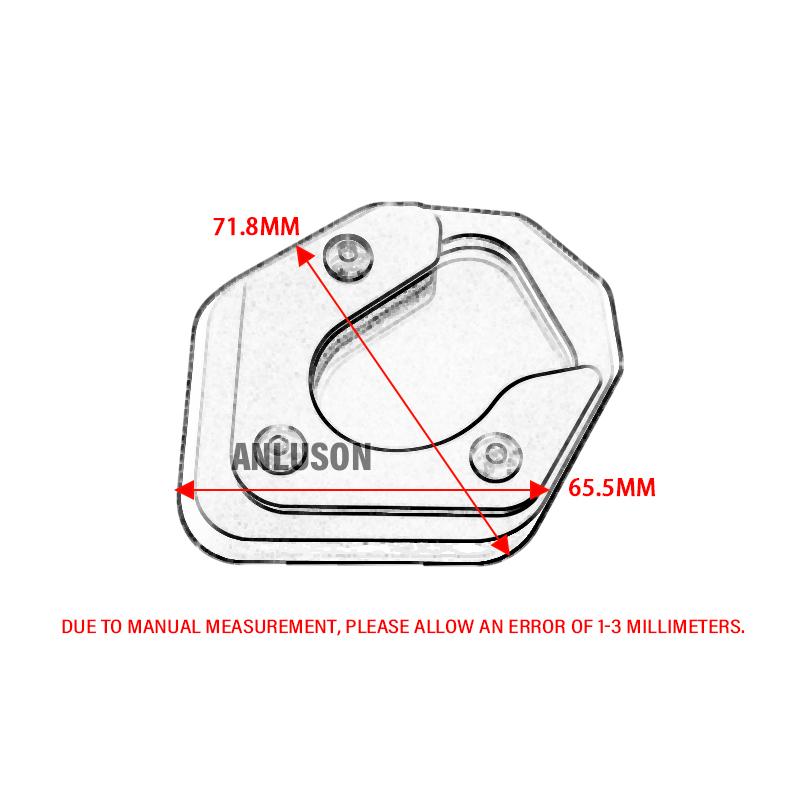 For CFMOTO 800 MT X 800MTX 800MT-X 2024 2025 Motorcycle Accessories Kickstand Foot Side Stand Extension Enlarger Plate Pad Parts