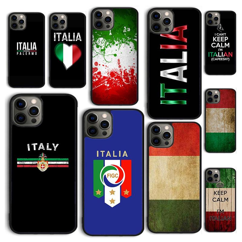 Осенний Чехол для Телефона с Флагом Италии Italia для iPhone 17 Air 16 16e 15 12 11 13 14 Pro Max Apple Plus Coque
