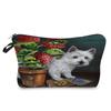 Women Dog Print Cosmetic Bag Toiletries Organize Travel Storage Case 6774