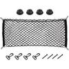 Car Rear Cargo Net, Adjustable Elastic Storage Organizer Net, Trunk Cargo Storage Net, Universal Fit for Car, Vehicle, SUV (35.4"x15.8")