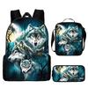 Kids Unicorn Backpack School - Cute Animal Print Oxford Fabric Dual-Strap Bag With Breathable Padded Straps
