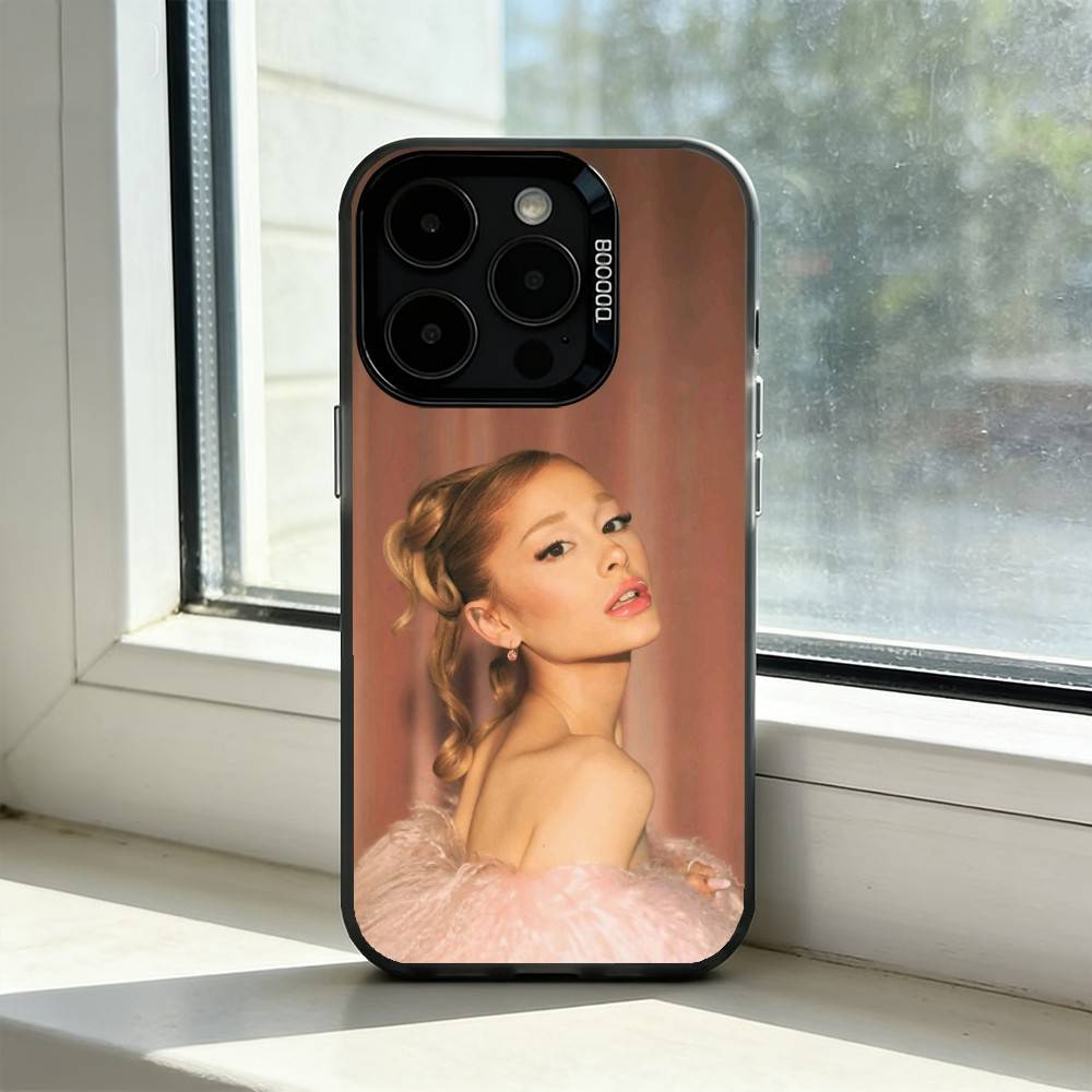 Чехол для телефона Ariana G-Grande Певица Для iPhone 17,16,15,14,13,12,11 Plus,Pro Max,XS,Красочный Серебряный Чехол для телефона Funda Cover
