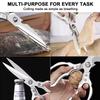 Heavy Duty Kitchen Scissors Stainless Steel Poultry Shears Sharp BBQ Fish Duck Multi-Purpose Household Cooking Scissors5
