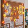 Back to School String Lights for Classroom 19ft Pencil Fairy Lights | LED 3D Classroom Lights, Acrylic Pencil Apple Bus Backpack Clock Hanging