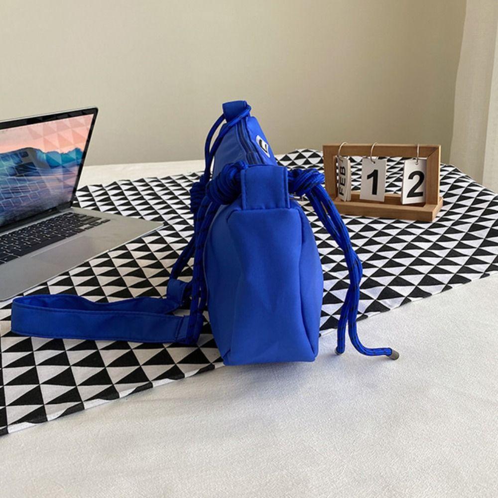 Waterproof Nylon Crossbody Bag Half-moon Shape Sports Message Bag Female/Male