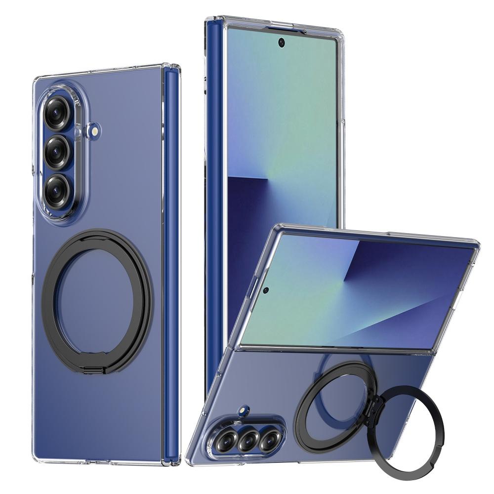 Прозрачный акриловый чехол-подставка с вращением на 360° для Samsung Galaxy Z Fold 6 7, чехлы Magsafe для Samsung ZFold 7, чехол-подставка