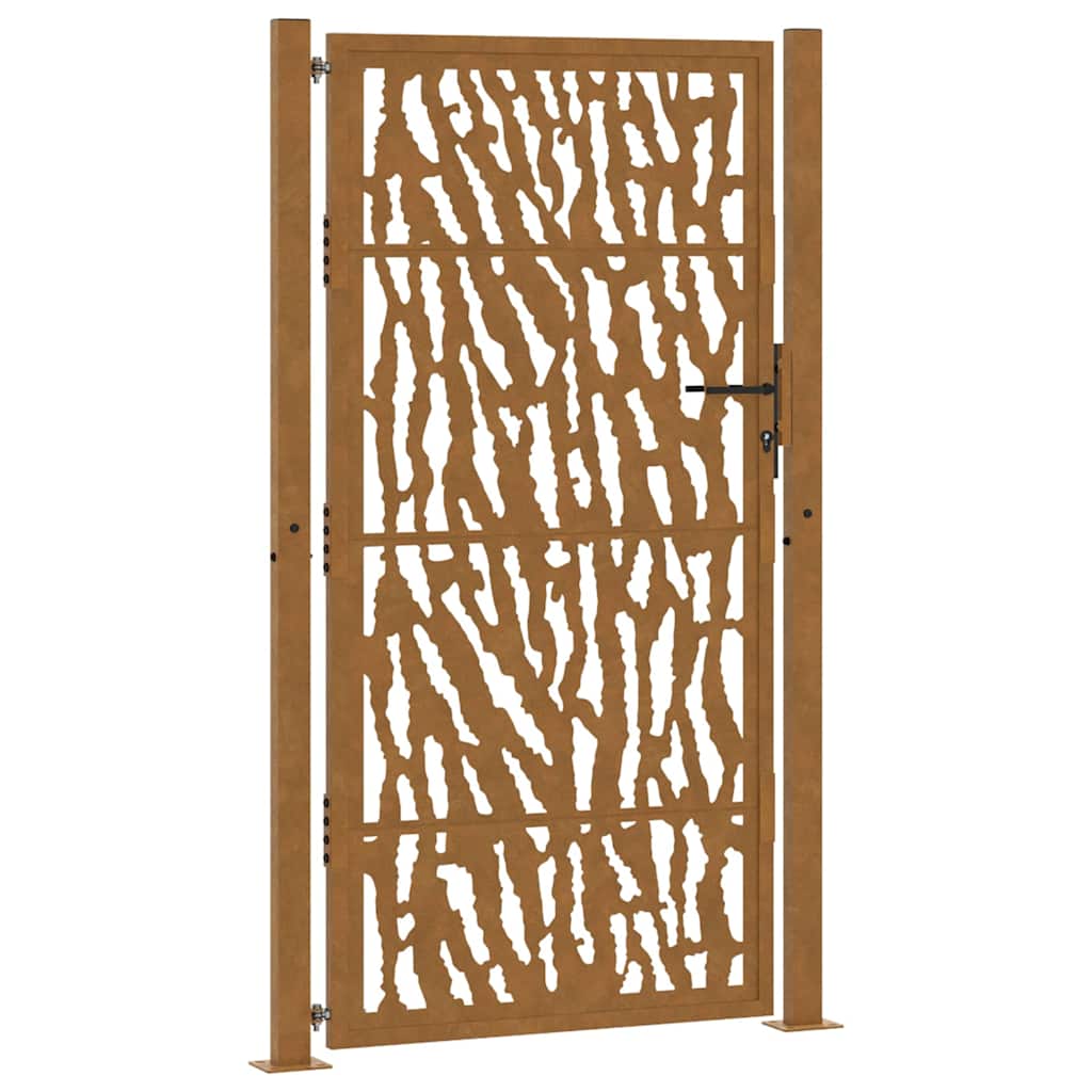 Garden Gate 100 x 175 cm Weathering Steel Trace Design
