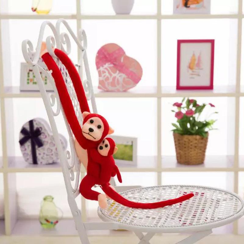 Кукла Обезьяна Шторы Обезьяна с Длинными Руками Плюшевая Игрушка Подвесная Обезьяна Столкновение Головой Тряпичная Кукла Маленький Домашний Подвесной Кулон