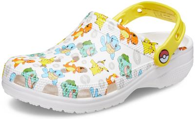 Crocs Унисекс Классические Сабо Pokemon 24см 2.0 Сандалии, Белый/Мульти,