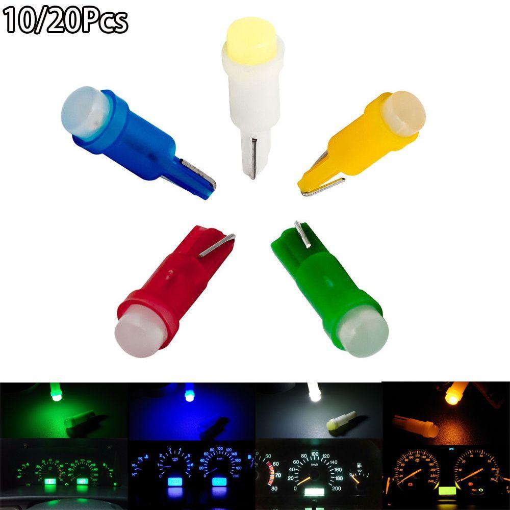 10/20pcs 12V Wedge Multi-color Dashboard Light Gauge Instrument Car Interior Bulbs Auto