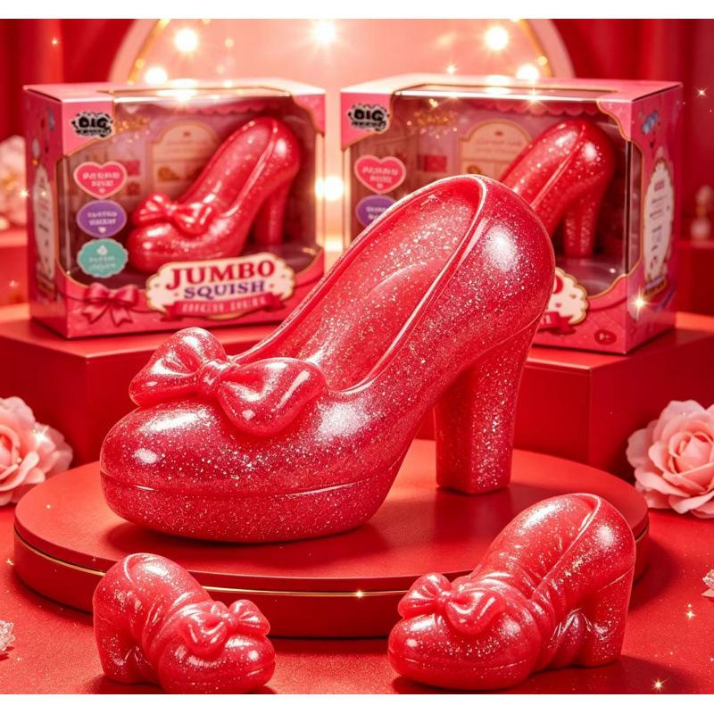 High Heel Squeeze Toy - Slow Rising Stress Relief Fidget Toy for Anxiety & Focus