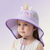 New children's sun hats for ages 3 to 8 – baby sun hats, beach hats, hats with UV protection functions. These summer-style hats