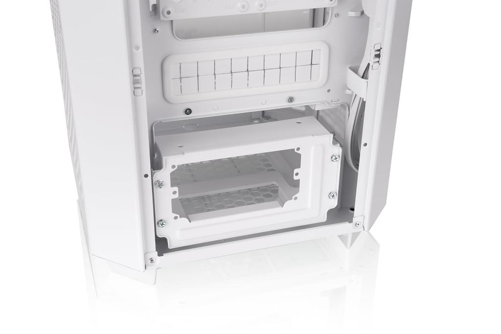 Корпус ПК Thermaltake The Tower 250 Snow Mini-ITX с трехсторонними панелями из закаленного стекла, восьмиугольная призма, CA-1Z9-00S6WN-00 CS9140