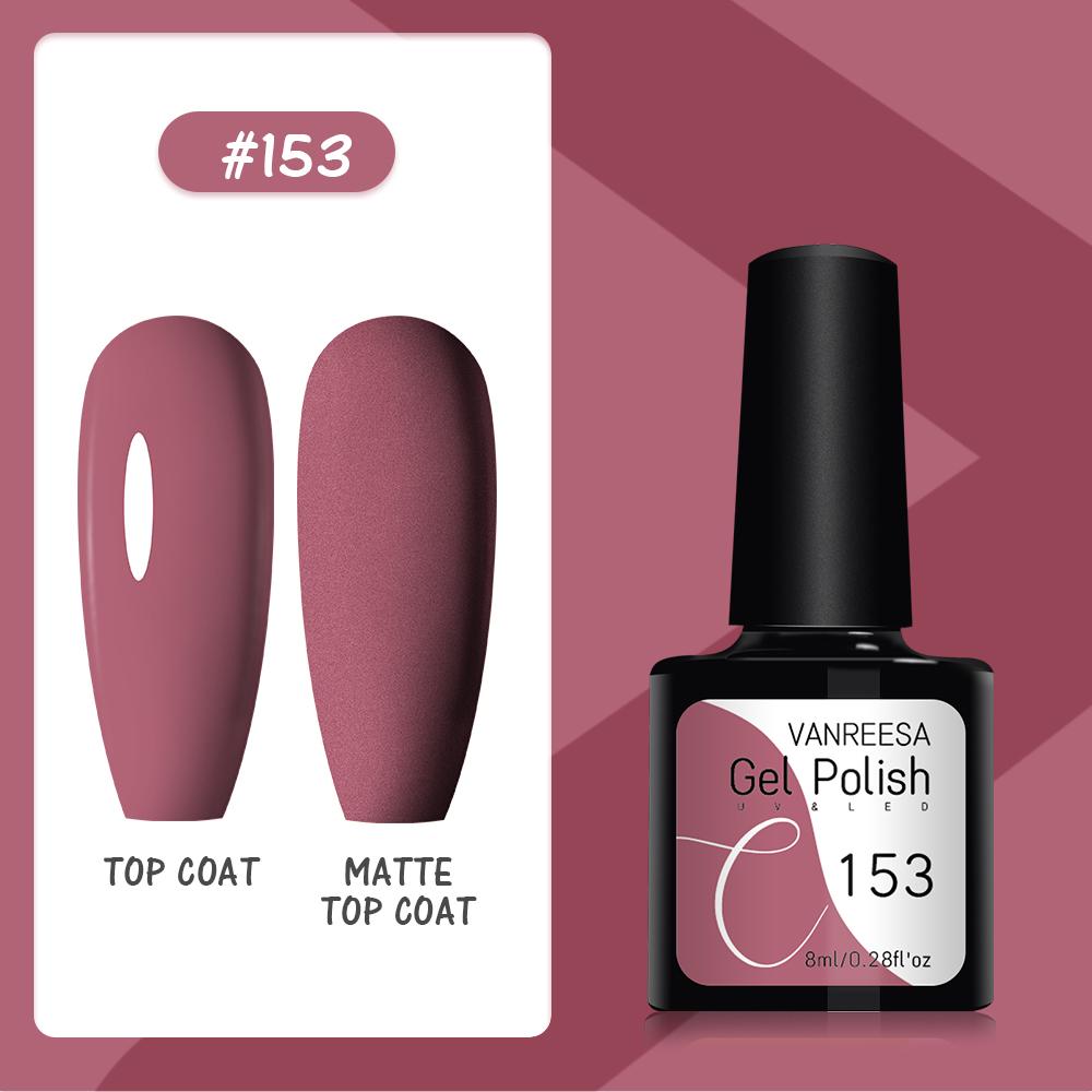 VANREESA Набор гелей для ногтей 111 цветов Гель-лак для ногтей Soak Off Базовое покрытие Верхнее покрытие Маникюр для ногтей УФ-светодиодный полуперманентный лак Стойкий гель для дизайна ногтей